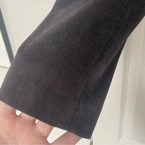 Iris Setlakwe Dark Brown Corduroy Peplum Back Blazer Size 12 - Picture 6 of 13